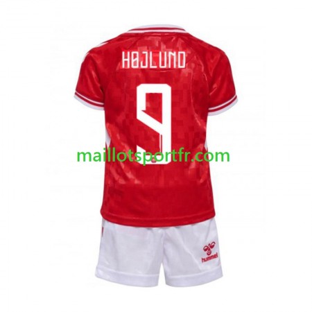 Maillot de Foot Danemark Hojlund 9 Enfant Domicile UEFA Euro 2024